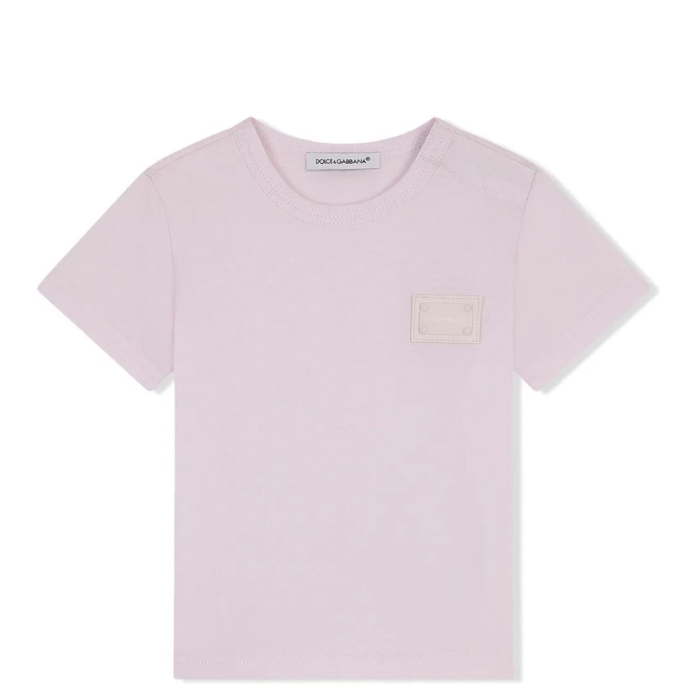 Dolce & Gabbana Kids Light Pink Tee